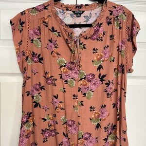 BUFFALO David Bitton Short Sleeve Flutter Sleeve Size Medium NWOT
